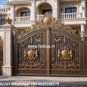 Gate Design Ideas For Every Budget 8 Fold Steel Gate Design No-11120