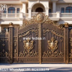Latest Gate Trends For Homes Steel Maharaja Gate Design No-11122