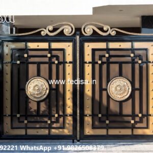 Elegant Gate Design Inspiration Collection Sliding Iron Main Gate Design No-11277