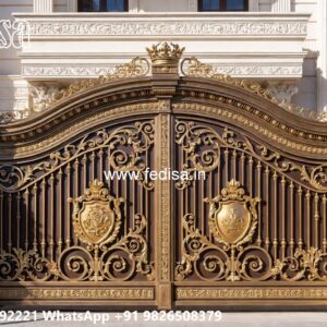 Stylish Front Gate Design Ideas Compound Wall Grill Price No-11359