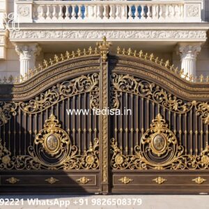 Creative Gate Design Ideas For Entrance Aluminum Main Gate Design No-11365