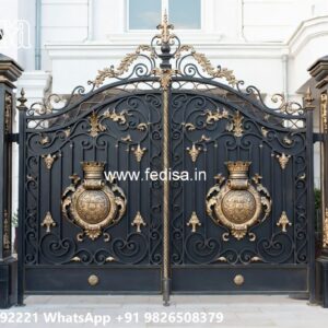 Front Entry Gate Ideas Square Bar Steel Gate Design No-11559