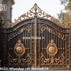 Unique Front Gate Design Collection Fancy Iron Main Gate Design No-11623