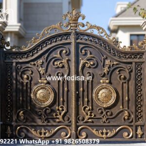 Stylish Gate Design Ideas For Villas Double Door Room Gate Design No-11670