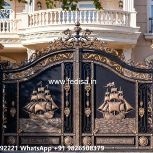 Modern House Gate Design Trends 2034 Front Boundary Gate Design No-11758