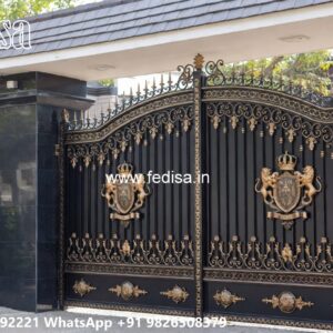 Fancy Gate Design Ideas For Modern Houses 12 Feet Iron Gate Design No-11842