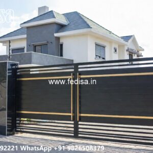 Simple Gate Design Under Budget Stainless Steel Main Gate Price No-11883