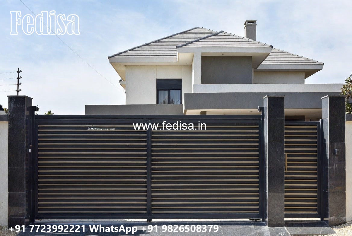 Creative Front Gate Ideas Gate Design With Small Door No-11916