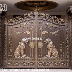Boundary Wall Design With Grill Safe Gate Design For Home Entrance No-12044