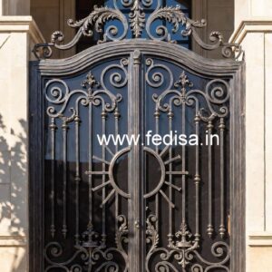 Elegant Steel Gate Grill Design for Main Entrance No-004