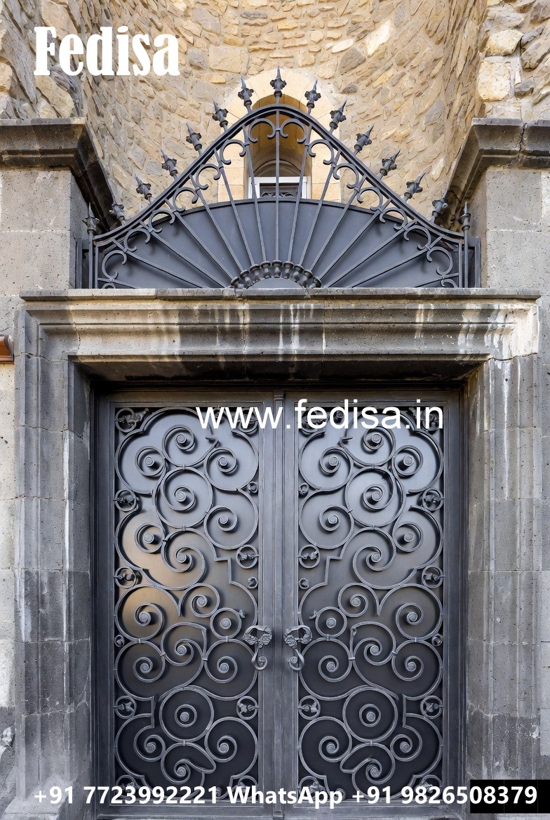 Beautiful Front Gate Grill Design for Indian Homes No-008
