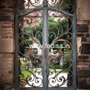 Unique Gate Grill Design Ideas for Luxury Villas No-013