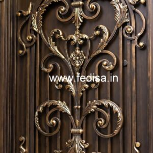 Gate Grill Design with Geometric Pattern Inspiration No-027