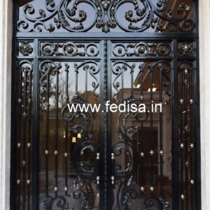Front Elevation Gate Grill Design for Elegant Homes No-031