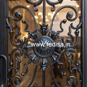 Stylish Metal Gate Grill Design for Main Entrance No-041