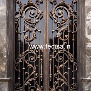 Front Entry Gate Grill Design for Contemporary Villas No-043