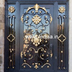 Elegant Home Gate Grill Design with Artistic Look No-044