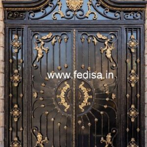 Designer Iron Gate Grill Design for Elegant Houses No-046