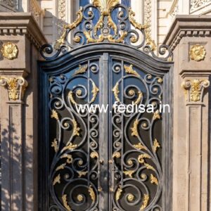 Fancy Front Gate Grill Design for Modern Homes No-049
