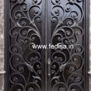 Unique Main Gate Grill Design for Stylish Houses No-050