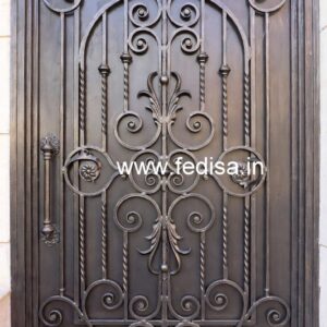 Custom Steel Gate Grill Design for Modern Homes No-056