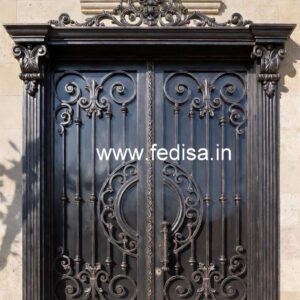 Elegant Sliding Gate Grill Design for Residences No-061