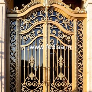 Black and Gold Gate Grill Design Inspiration No-065