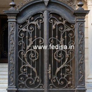 Stylish Iron Gate Grill Design with Modern Appeal No-070