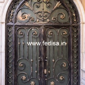 Beautiful Exterior Gate Grill Design for Villas No-087