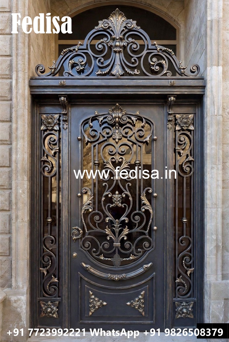 Elegant Front Gate Grill Design with Stylish Pattern No-100