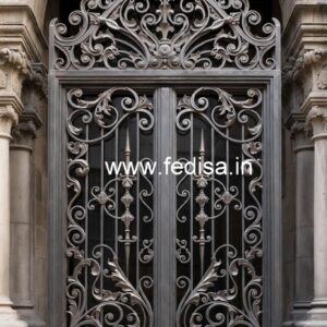 Stylish Steel Gate Grill Design for Elegant Entrance No-103