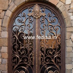 Elegant Front Entrance Gate Grill Design Ideas No-115