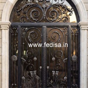 Stylish Main Gate Grill Design with Modern Patterns No-116