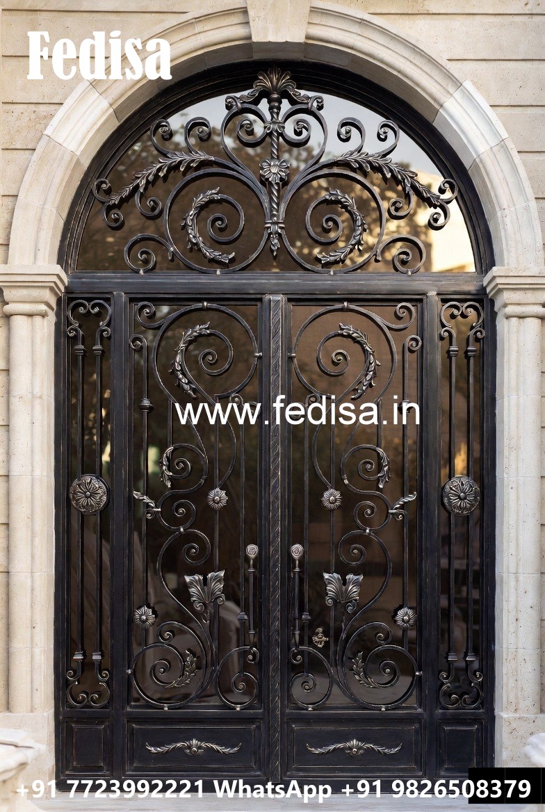 Stylish Main Gate Grill Design with Modern Patterns No-116