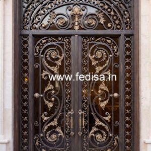 Beautiful Iron Gate Grill Design for Premium Houses No-129
