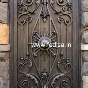 Unique Entrance Gate Grill Design for Contemporary Homes No-134