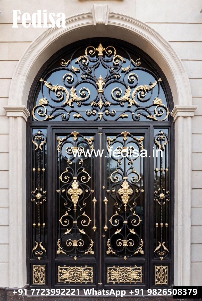 Stylish Steel Entrance Gate Grill Design for Homes No-154