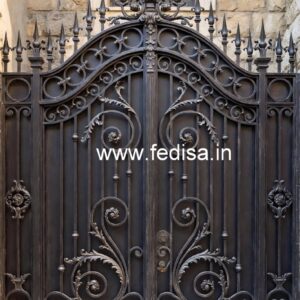 Modern Fancy Gate Grill Design for Elegant Houses No-169