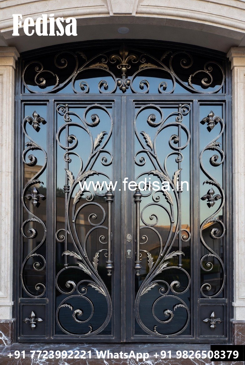 Elegant House Front Grill Gate Design for Villas No-173