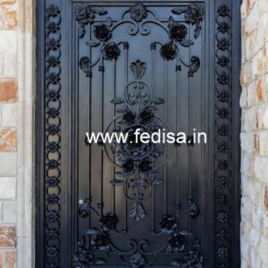 Artistic Modern Iron Grill Gate Design No-182