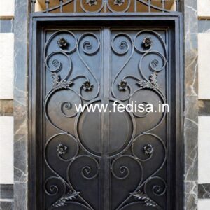 Stylish Contemporary Gate Grill Design for Villas No-186