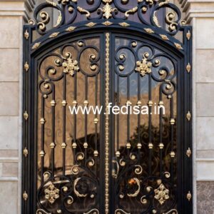 Artistic Luxury Grill Gate Design for Home Fronts No-206