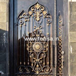 Elegant Iron Grill Gate Design for Contemporary Homes No-221