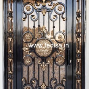 Stylish Black Iron Grill Gate Design No-274