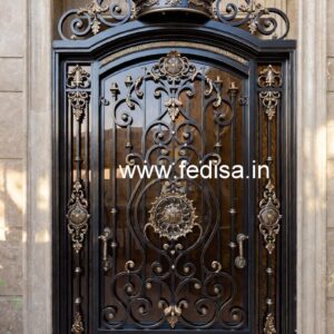 Contemporary Gate Grill Design with Artistic Patterns No-315