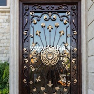 Front Elevation Gate Grill Design for Elegant Homes No-331