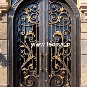 Front Entry Gate Grill Design for Contemporary Villas No-343