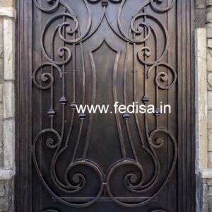Unique Main Gate Grill Design for Stylish Houses No-350