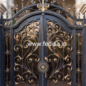 Black and Gold Gate Grill Design Inspiration No-365