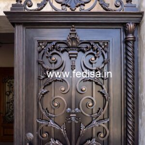 Attractive Steel Gate Grill Design for House Fronts No-376